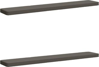 vidaXL Cojines Para Banco De 2 Piezas Vught 2 Pcs 100% Poli&eacute;ster Gris Vidaxl