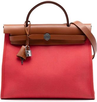 Herm&egrave;s Pre-owned Hermes Toile Herbag Zip 31 Ladies DI26X2VOC43QWHEM