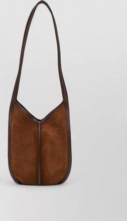 Hereu leather paneled mini bucket bag