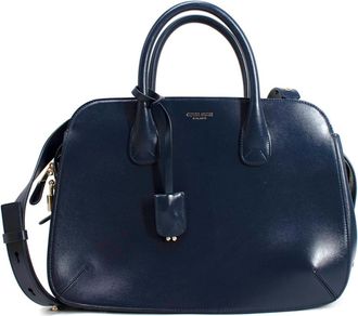 Giorgio Armani Blue Palmellato Leather Large La Prima tote bag