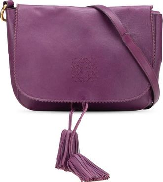 Loewe Pre-owned Loewe Nappa Anagram Tassel Crossbody Ladies 271106