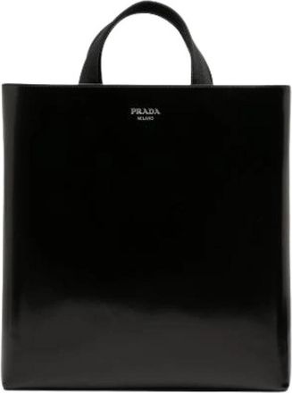Prada Pre-owned Vintage Tote Bag - Dames - Vintage Shopper - Zwart - ONE Size - Leer - Vintage