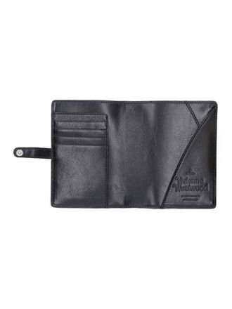 Vivienne Westwood Womens Wallets Black Cow Leather