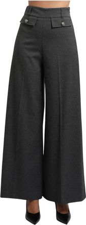 Gaud&igrave; Wijde broek - Dames - Wijde Broeken - Grijs - S - Broeken