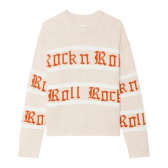 Zadig&Voltaire Round-neck Knitwear, female, Pink, Size: XS Markuz Sweater