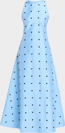 Love Birds Bennet Sequin Floral Dotted Maxi Dress