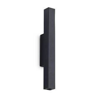 Netlighting Look 30cm Square Up & Down Wall Lamp Black 2x LED 900lm 3000K