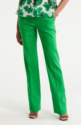 Diane Von F&uuml;rstenberg Calliope Linen Blend Pants in Green at Nordstrom Rack, Size 16