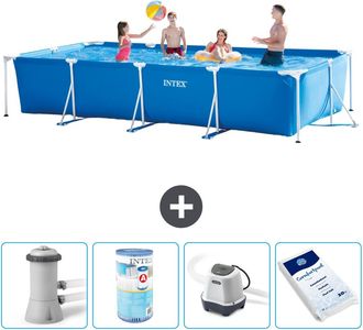 Intex Piscina Con Estructura Rectangular - 450x220x84 Cm - 7-piezas S30273