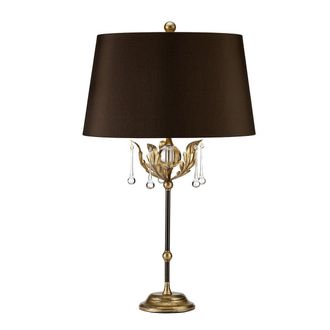 Netlighting Amarilli 1 Light Table Lamp Gold Bronze E27 in Brown
