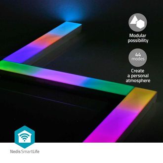 Nedis Wifilw06rgb Aplique De Pared Led Blanco C&aacute;lido Rgbic