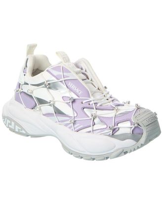 Versace Leather & Mesh Sneaker