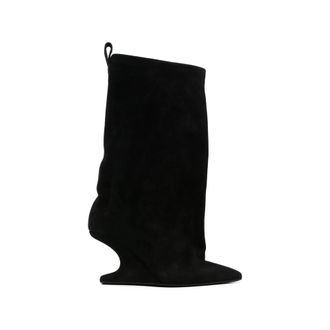 Rick Owens High Boots, female, Black, Size: 8 1/2 US Rp01F6872 LVS 09