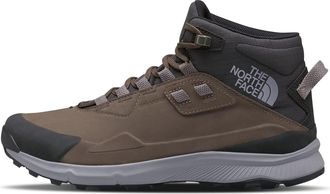 The North Face Mens Cragstone Leather Mid Waterproof Hiking Boot, Bipartisan Brown/Meld Grey, 9 UK