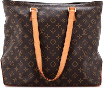 Louis Vuitton Brown Monogram Canvas Cabas Mezzo (Authentic Pre-Loved)