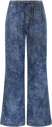 Just Cavalli Denim Broek met Hoge Taille - Dames - Loose Fit Jeans - Blauw - XS - Denim - Jeans