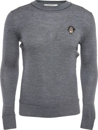 Givenchy Felpa in lana con ricamo - Grigio