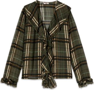 Oltre Blouses - Dames - Blouses - Groen - XS - Overhemden