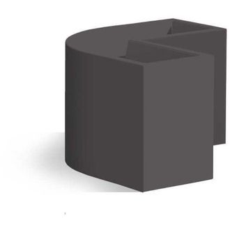 Monacis Monacis - Jardinera Angular De Resina 80x35 Cm Mod. Flowerpot Angular Antracita