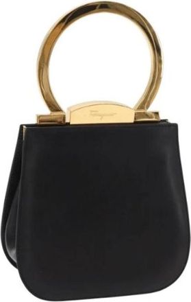 Ferragamo Pre-owned Mini Bag - Dames - Vintage Mini Tas - Zwart - ONE Size - Leer - Vintage
