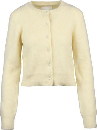 Maison Margiela Rebecchina Girocollo Cardigan - Dames - Vesten - Beige - M - Truien & Vesten