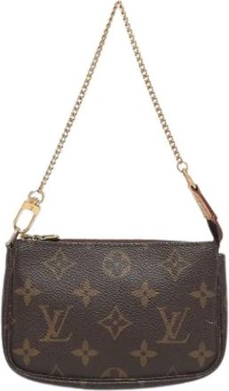 Louis Vuitton Pre-owned Mini Bags, female, Brown, Size: ONE SIZE Pre-owned Canvas Mini Bag