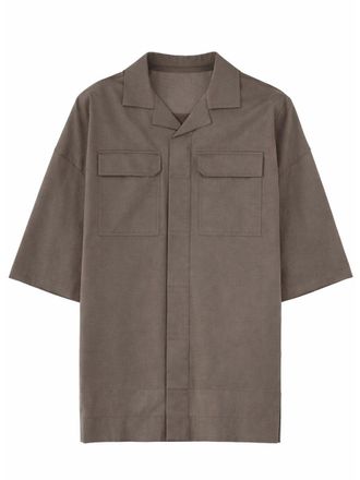 Rick Owens Magnum Tommy Oversized Utilitarian Cotton Shirt