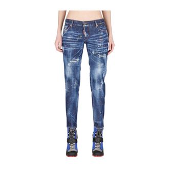 Dsquared2 Jennifer Skinny Jeans - Dames - Skinny Jeans - Blauw - 3XS - Katoen - Jeans