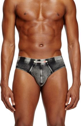 Diesel Denim-effect briefs - Briefs - Man - Black