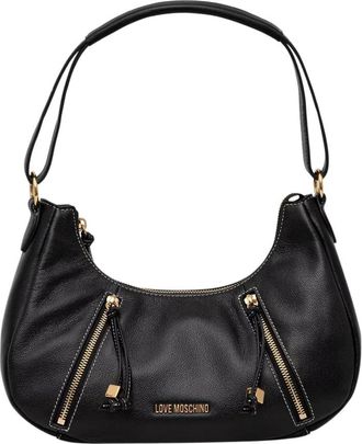 Love Moschino Dames, Tassen, Zwart, Maat: ONE Size Leer