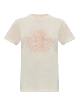 Isabel Marant graphic-print T-shirt - Neutrals