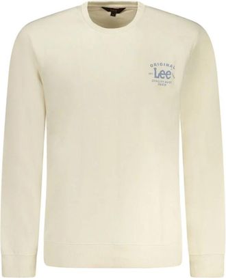 Lee Cotton Sweater - Heren - Sweatshirts - Beige - M - Katoen - Hoodies & sweatvesten