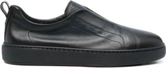 Santoni Victory Leather Lace Up - Shoes - Hombre - Azul - 41 1/2 EU