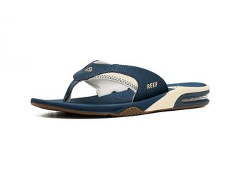 Reef Fanning Mens Sandals Navy/Oat : 13 D - Medium, Synthetic