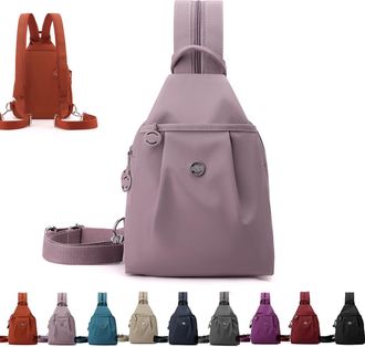 Generic 2026 Premium 3 in 1 Anti-Theft Travel Tote Bag, Waterproof 2-Way Commuter Bag, Waterproof Convertible Shoulder Bags (Purple*A)