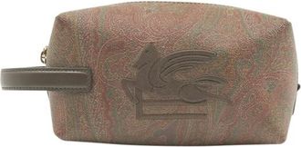 Etro Tassen, unisex, Bruin, ONE Size, Katoen, Essential Small Jacquard Pouch
