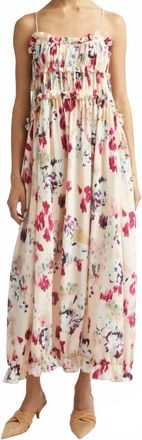 Ulla Johnson Clove Cami Silk Dress In Summer Garden