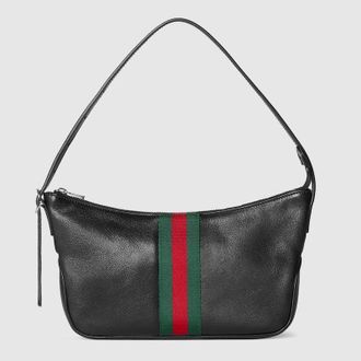 Gucci Lunetta Small Crossbody Bag, Black, Leather