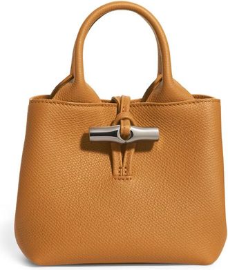 Longchamp Extra Small Leather Le Roseau Top-Handle Bag
