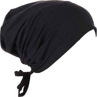 Generic Hair Headband for Girls Cancer Head Hat Cap Ethnic Floral Hair Cover Wrap Turban Headwear Turban Cap Fit One (Black, One Size)