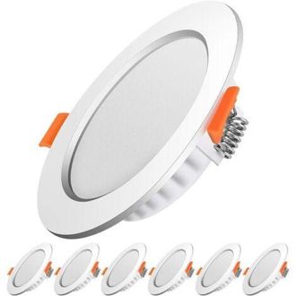 OEM Focos Led Empotrables, Extra Delgados De 5 W Y 500 L&uacute;menes (equivalente A 50 W Incandescentes), Redondos, Ultradelgados, Luz Blanca Fr&iacute;a De 6000 K Y 2