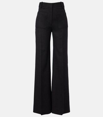 Victoria Beckham Alina virgin wool flared pants
