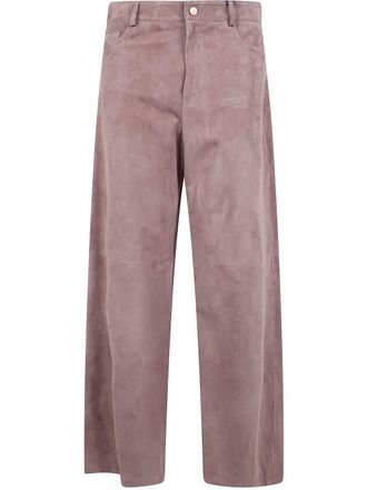 Max Mara Smmfulmine Suede Trousers