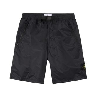 Stone Island Casual Shorts, male, Black, Size: W36 Casual Shorts