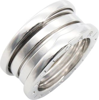 Bulgari Silver White Gold (18K) Band Ring (Pre-Owned)