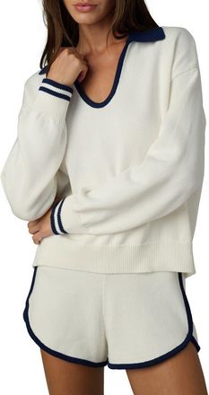 Joe's The Romie Polo Sweater in Milk at Nordstrom, Size X-Large