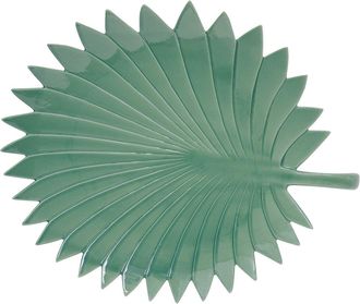 Easy Life Porcelain leaf 35x29 cm palm shape in color box LEAVES LIGHT GREEN