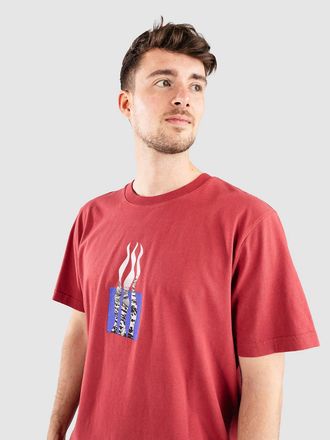 Poetic Collective Flames T-Shirt rot