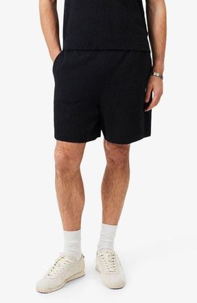 Lacoste Boucl&eacute; Pull-On Shorts in Flour at Nordstrom, Size 7