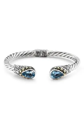 Samuel B. Sterling Silver Bangle in Blue at Nordstrom Rack